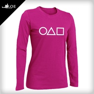 Baju Tshirt SQUID GAME Long Sleeves Unisex