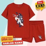 CHILDREN'S T-SHIRT SET WITH FUNDAMENTAL PAPER EDUCATION MISS CIRCLE MISS BLOOMIE MISS THAVEL MOTIF 1