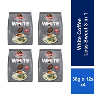 [Bundle of 4] Aik Cheong 3 In 1 White Coffee Tarik Less Sugar (12s x 38g)