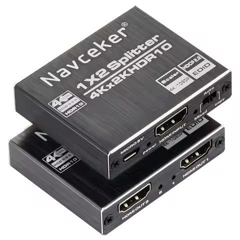 New 4K 60Hz HDR HDMI 2.0 Splitter 1x2 Splitter HDMI 2.0 4K Support HDCP 2.2 UHD HDMI Splitter 2.0 Sw