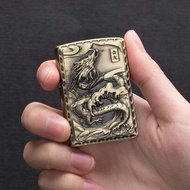 BẬT LỬA ZIPPO KHẮC NỔI HÌNH LINH THÚ KIM CỔ - XÀI XĂNG