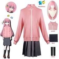 Anime Bocchi the Rock Cosplay Costume - Pink JK Uniform for Halloween