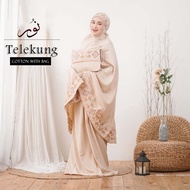 Mukena Telekung Noor Cotton Sulam with Bag,Telekung Travel by Telekung Siti