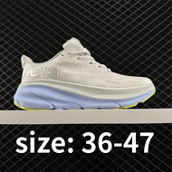 HOKA Clifton 9  Extra large sneakers size 36-47，Men and women Professional cushioning running shoes 