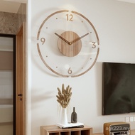 Wall Watch Creative Clock Simple Wall Clock Living Room Solid Wood Fashion Quartz Mute Clock Nordic 