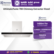 Electrolux 1400m³/hr 90cm UltimateTaste™ 700 Chimney Kitchen Hood with Hob2Hood Link | ECT9754H WAH 