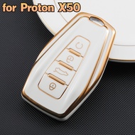 Key Cover for Proton X50 TPU Car Remote Case Fob X50 Key Protector Casing Keychain Accessories