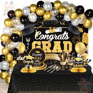 59/67pcs Graduation Decorations Balloons Garland Set Class of 2025 Congrats Grad Backdrop Decor