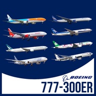 Boeing 777 Commercial Airplane Paper Model - 777-300ER Variations of Many Airliness