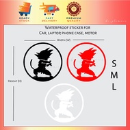 Dragon Ball Kid Goku sticker reflective Z GT son goku super saiyan stiker Kereta Waterproof Car Moto