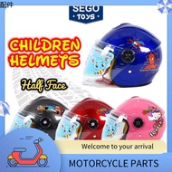 Lampu motor ❆Segotoys Kids Helmet Motorcycle Helmet For Big Kid Half Face Cartoon Colour Topi Keledar Budak Lelaki Perempuan Kanak❣