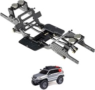 RampCrab Carbon Fiber Chassis Kit for SCX24, 7° Angled Skid, LCG Chassis Kit for SCX24 GX 470