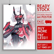 (READY STOCK) GODDESS OF VICTORY: NIKKE A4 Photo Poster/Sticker | Drake Poster #1 | A4 Photo Poster/