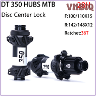 VNBIQ 2021ดั้งเดิม DT Swiss 350 MTB จักรยานดุมล้อหมุนตรง28ชั่วโมงดิสก์ตัวล็อคตรงกลางล้อจักรยานเบรคหน