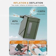 便攜 3000mAh USB 充電式氣泵快速充氣放氣帶迷你風扇和 LED 燈  ofyckp Portable 3000mAh USB Rechargeable Air Pump for Rapid 