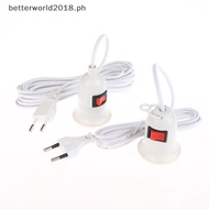 [bte] 1Pcs Garden Lampholder With 3/5 Meters Cable EU Plug E27 Hanging s Light Holder With On/Off Sw