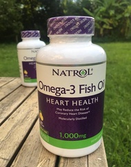 60% OFF ราคา Sale!! EXP:5/2024 โอเมก้า 3 น้ำมันปลา Omega-3 Fish Oil, Natural Lemon Flavor 1000mg 150 Softgels (Natrol®)