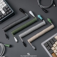 Keyboard Coiled Cable Type C Aviator Gen 2 - Mechanical Keyboard Cable By Mynk