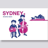 little ship 旅行插畫明信片 雪梨系列│雪梨歌劇院 Sydney Opera