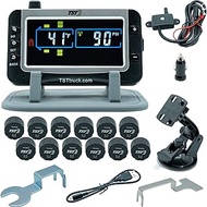 Truck Systems Technology TST 507 Tire Pressure Monitor w/12 Cap Sensors with Color Display