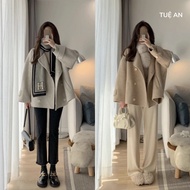 Women's short-style evening gown made of high-quality wool, new, super beautiful and youthful 2025, 