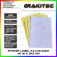 A4 Label STICKER Paper 100 Sheets/Grakitec A4 STICKER Paper