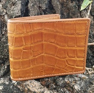 Bi-Fold Wallet Genuine Exotic Crocodile Leather