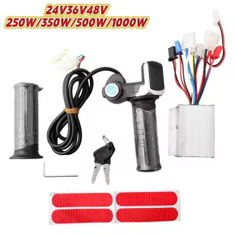 Ebike Scooter Brushed Controller Throttle Grip 24-48V 250W-1000W For Electric Scooter EBike Replacem
