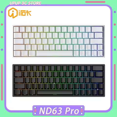IROK ND63 Pro Magnetic Switch Mechanical Keyboard 8000hz Wired Gaming Keyboard Custom RT0.02mm Fast 