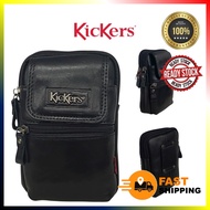 KICKERS ORIGINAL COW LEATHER PHONE POUCH WAIST BAG KEY WALLET BEG TELEFON KUNCI BEG PINGANG KULIT OR