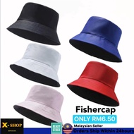 🇲🇾ReadyStock Cotton Adults Bucket Hat Plain Summer Fishing Fisher Festival Sun Cap Usable