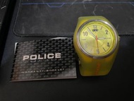 Police timepieces 10975J yellow 橡膠 手錶 黃色