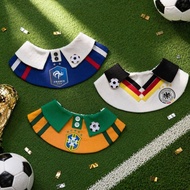 Limited Time Spike Pet Saliva Towel World Cup Cat Bib Bib Dog Football Cute Bib Jersey West Highland