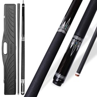 Jflowers JF10-22F Carbon Fiber Pool Cue Stick Ebony Butt Abalone and Shell Inlay 12.5mm Low Deflecti
