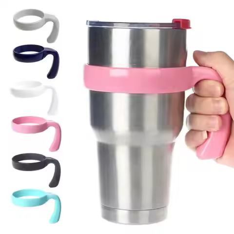 Water Bottle Tumbler Cup Handle Travel Mug Holder for 20oz 30oz Car Vehicle Cup Drink Holder Rack Wa
