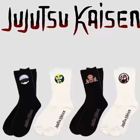 Anime Jujutsu Kaisen Gojou Satoru Inumaki Toge Socks Cosplay Costume Printed Sockings Prop Halloween