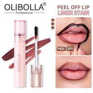 Olibolla Tear-off Fade Non-Lasting Matte Waterproof Lip Gloss Pencil Gloss Lip Liner Lipstick Burst 