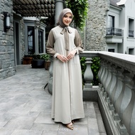 Parama Dress Gamis Muslim Terbaru Bahan Woolpeach Ultimate by Nobby