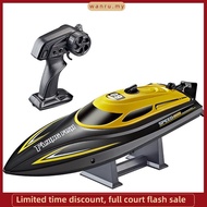 HXJRC HJ812 2.4G 4CH RC Boat High Speed LED Light Speedboat Waterproof 25km/h Electric Racing Vehicl