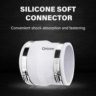 Onione Duct Reducer Air Duct Adapter Duct Fan Dryer Vent Adapter Round to Oval Duct Connector with S