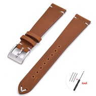 18mm 20mm 21mm 22mm 24mm Calfskin Genuine Leather Watchand for Citizen Watch Strap 24mm Black Brown 