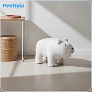 Prettyia Soft Animal Ottoman Cushioned Animal Stool Compact Soft Ottoman Cute for Living Room