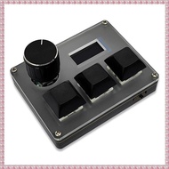 3-Key Wired Custom Keyboard Blue Switch OSU Gaming Keyboard with Knob Screen RGB Copy Paste Shotcut 