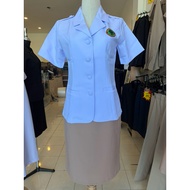 Pocket Set Outer Top-Inner Short Sleeves And Long Ministry Of Public Health Staff Shirt Omo Color