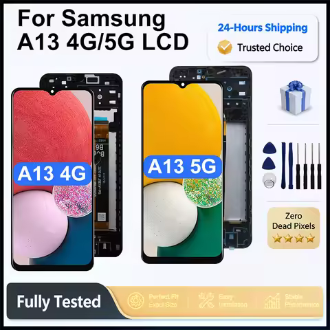 IPS LCD For Samsung Galaxy A13 A135 LCD Display Digital Touch Screen With Frame Assembly For Samsung