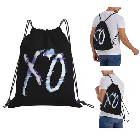 The Weeknd Backpacks Fashion Drawstring Bags Sports Bag Book Bags for Travel School