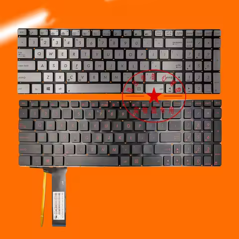Laptop English Layout Keyboard For Asus N550 N550J N550X N550JV N550JK G550 Q550 N56DP N56VZ N56VM N