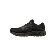 MIZUNO Wave Rider 27 Wide 男裝闊頭路跑鞋 - 黑色