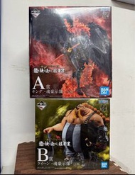 🧲珍惜玩 - 日版金證 海賊王 一番賞 King 燼 / Queen 百獸海賊團 大看板 EX 龍與連袂登場的猛者們 魂豪示像 一番賞 景品one piece PVC  figure 模型公仔 擺設 
