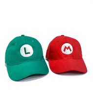 Super mario bross luigi baseball Cap with nintendo game Embroidery 90 90 90'an Millennial polocapPOL